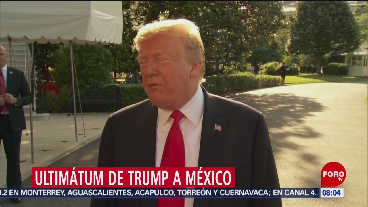 FOTO: Ultimátum de Trump a México sobre el flujo migratorio, 1 Junio 2019