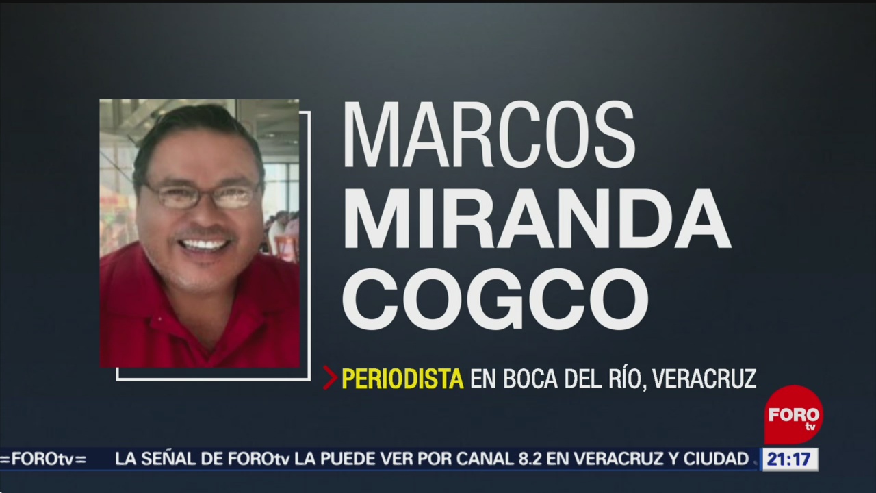 Foto: Veracruz Investiga Paradero Periodista Marcos Miranda 12 Junio 2019
