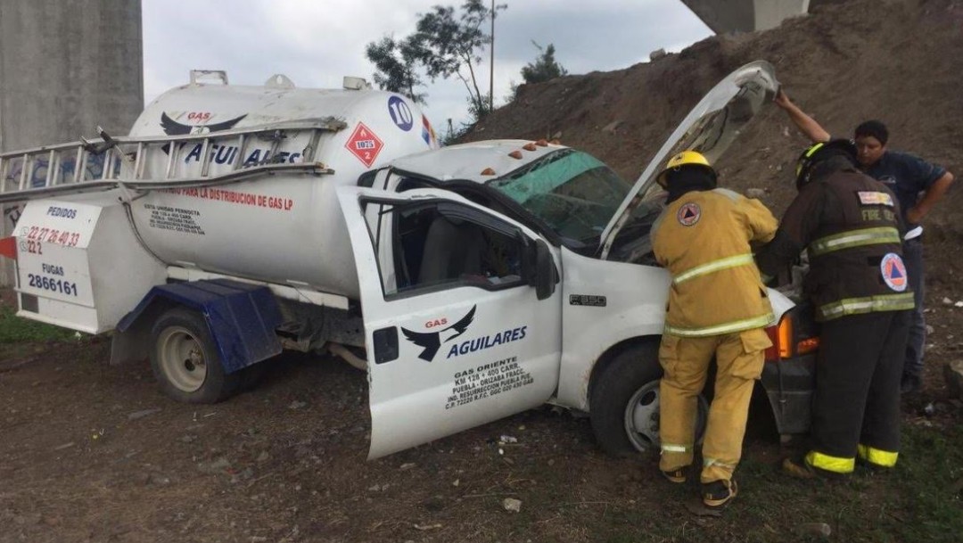 Foto: El accidente ocurrió en la autopista México-Puebla con sentido a Veracruz, el 22 de junio de 2019 (Noticieros Televisa, especial)
