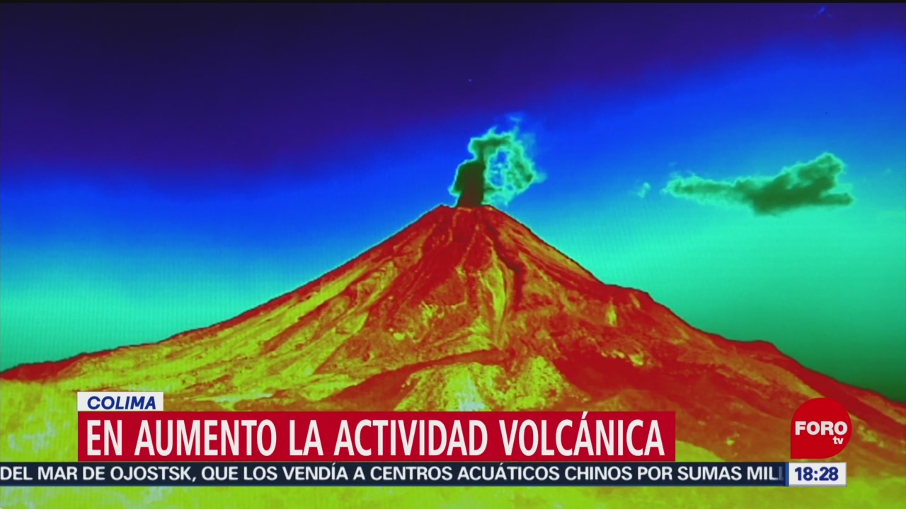 Foto: Volcán de Fuego de Colima aumenta su actividad