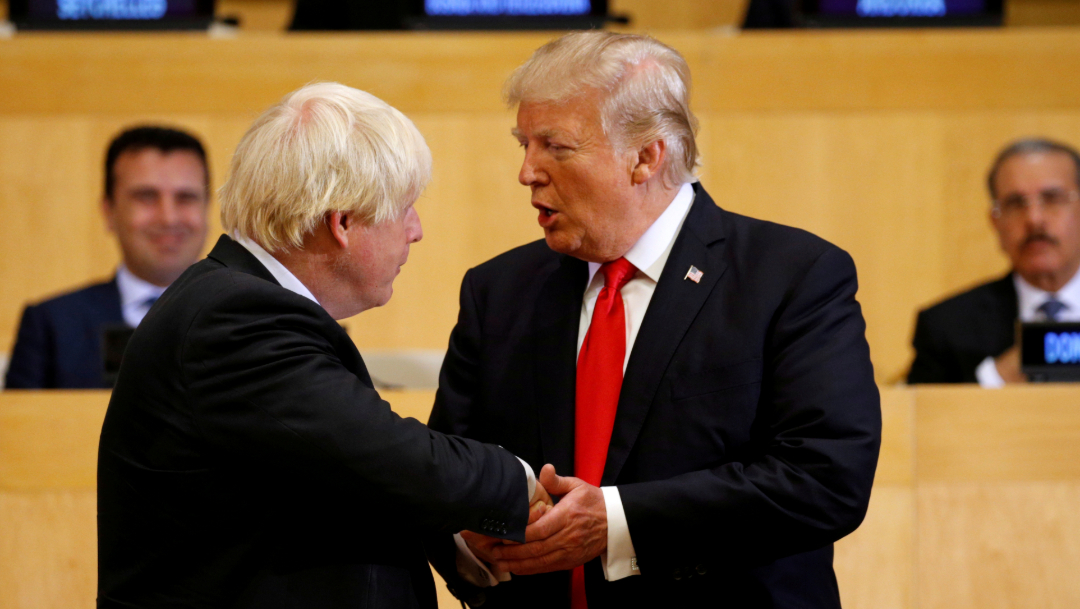 Boris Johnson y donald trump
