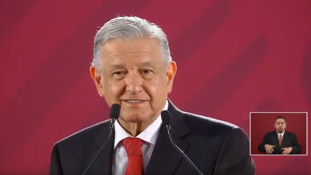 Foto: López Obrador en conferencia de prensa desde Palacio Nacional, 4 de julio de 2019, Ciudad de México