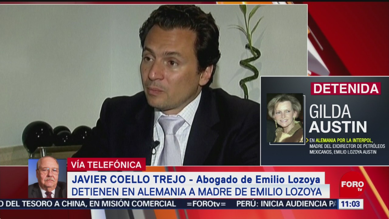 Abogado Javier Coello confirma detención de madre de Emilio Lozoya