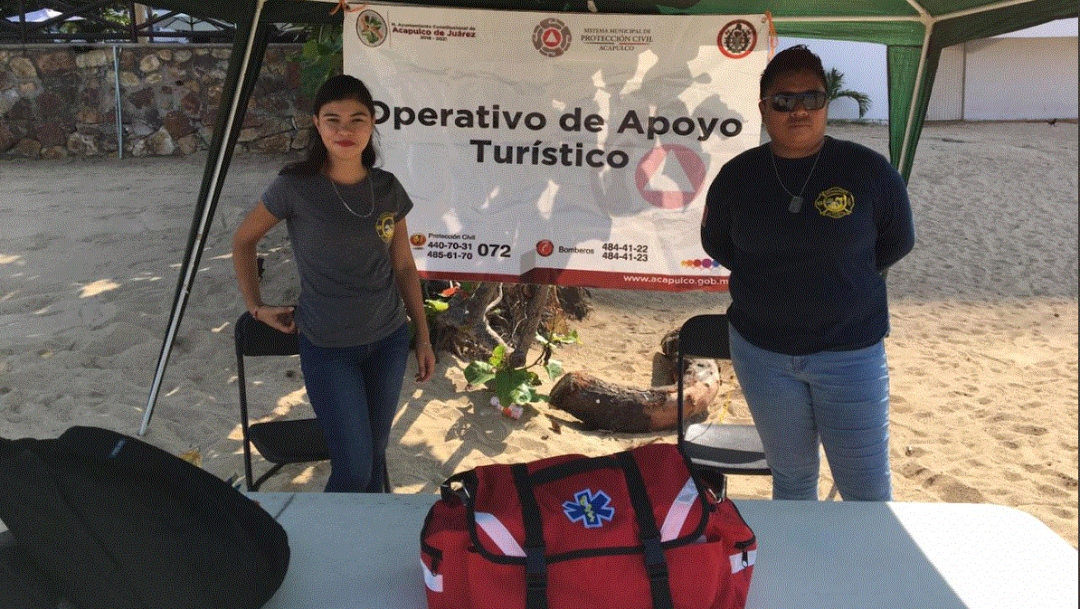 Imagen: Para garantizar la seguridad de los turistas fuerzas federales implementaron un operativo de seguridad, 17 de julio de 2019 (Twitter @pcivilacapulco, archivo)