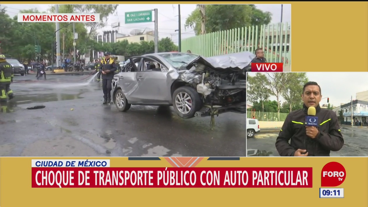 Accidente deja ocho lesionados en Venustiano Carranza