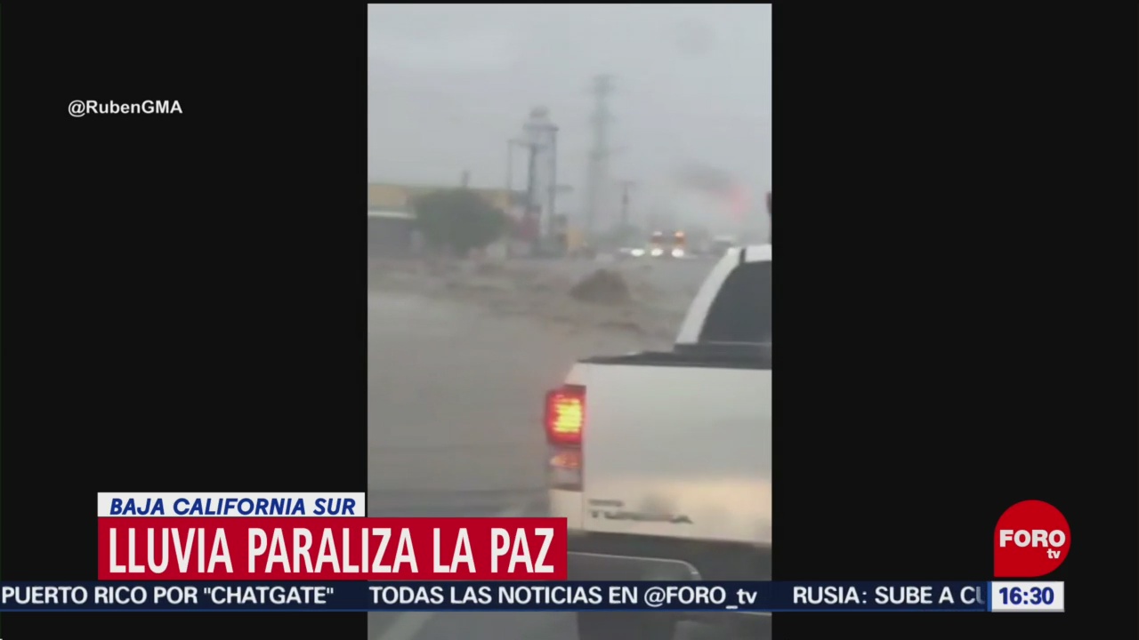 Afectaciones por lluvia en Baja California Sur