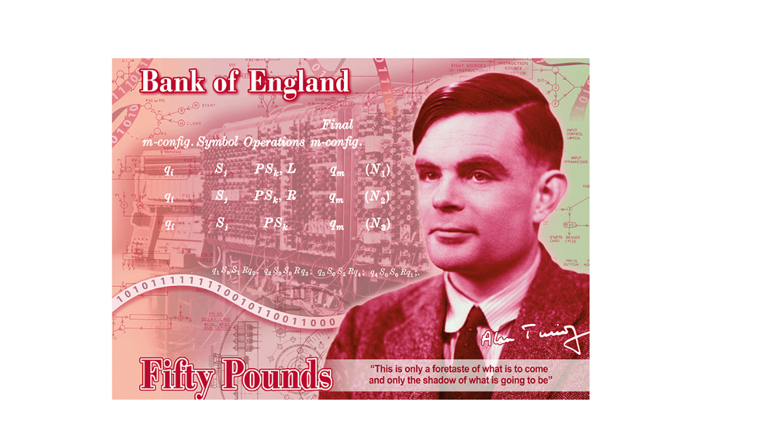FOTO Alan Turing será rostro del nuevo billete de 50 libras