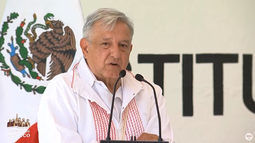 Foto: El presidente Andrés Manuel López Obrador recordó cuando trabajó con indígenas chontales en Tabasco, su estado natal, el 6 de julio de 2019 (Gobierno de México YouTube)