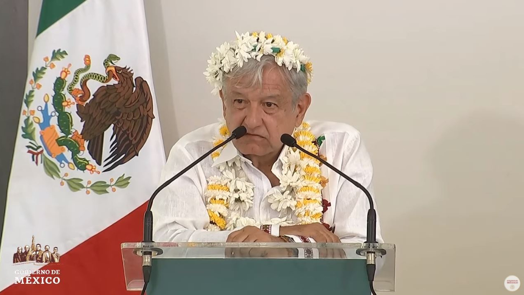 Foto: El presidente Andrés Manuel López Obrador dijo que los que no quieran contribuir a la transformación de México son conservadores, el 28 de julio de 2019 (Gobierno de México YouTube)