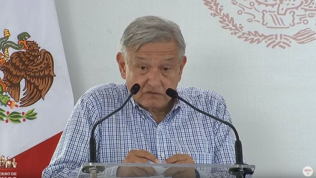 Foto: El presidente Andrés Manuel López Obrador realiza una gira de trabajo en Michoacán, el 14 de julio de 2019 (Gobierno de México)