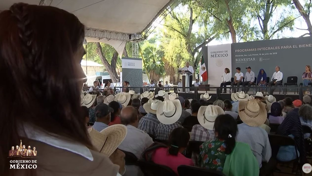  Foto: El presidente Andrés Manuel López Obrador anuncia la conclusión de obras hospitalarias del sexenio pasado, el 19 de julio de 2019 (Gobierno de México)