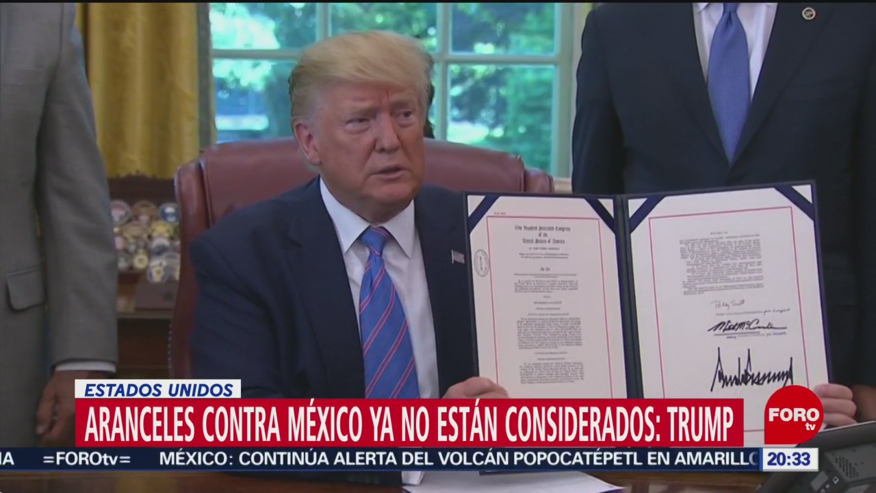 Foto: Aranceles Contra México Ya No Están Considerados: Trump 1 Julio 2019