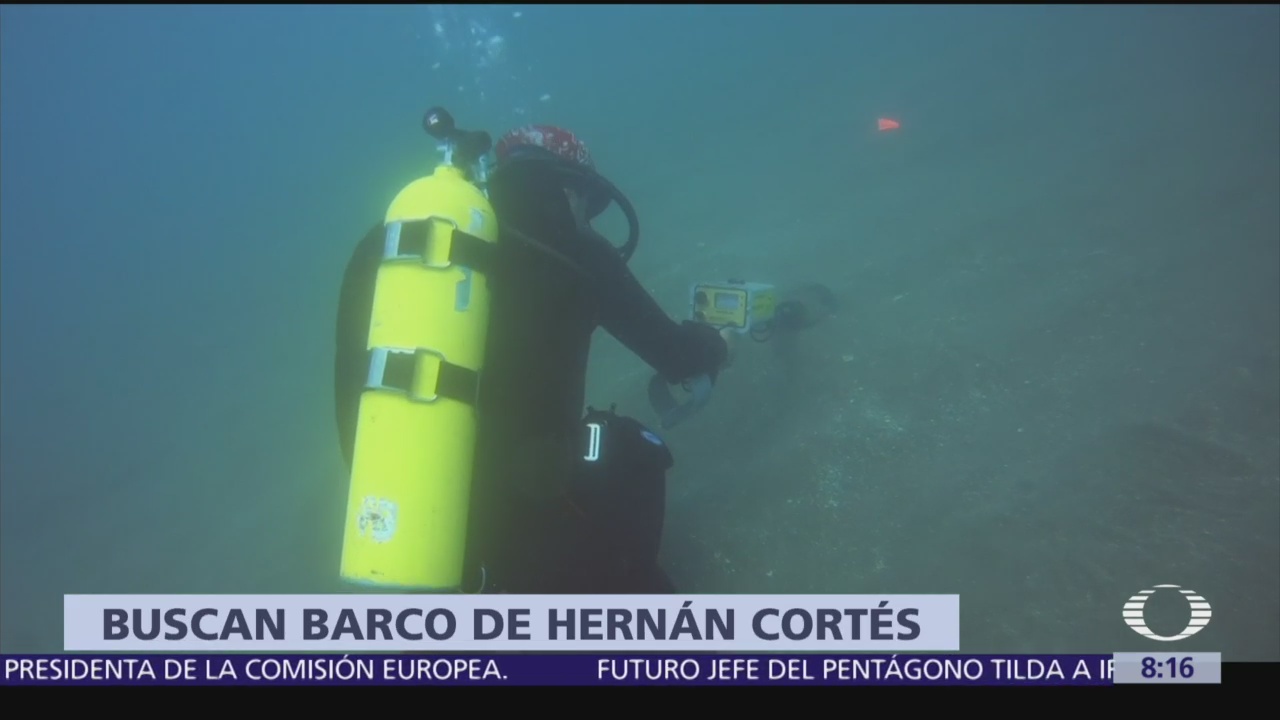 Arqueólogos buscan barco de Hernán Cortés