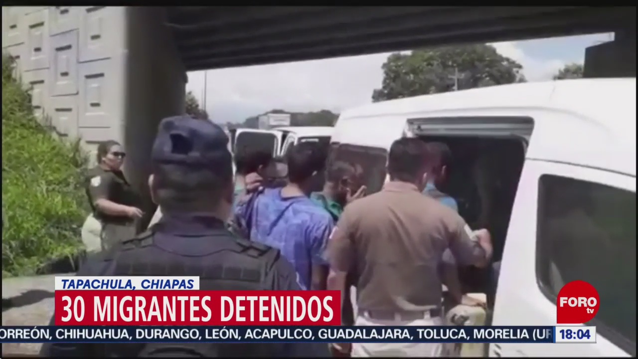 FOTO: Aseguran a 30 migrantes en Tapachula, 20 Julio 2019