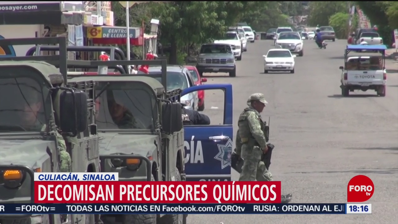 FOTO: Aseguran inmuebles utilizados como bodegas de químicos en Sinaloa