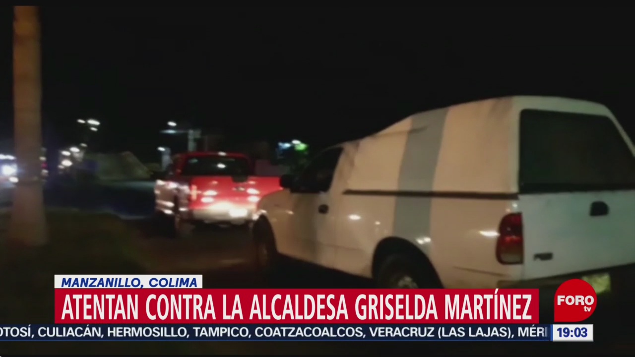 FOTO: Atentan contra la alcaldesa de Manzanillo, Griselda Martínez, 27 Julio 2019