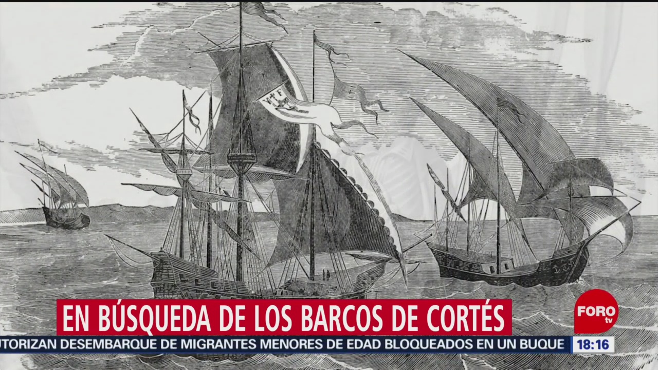 Foto: Búsqueda barcos Hernán Cortés