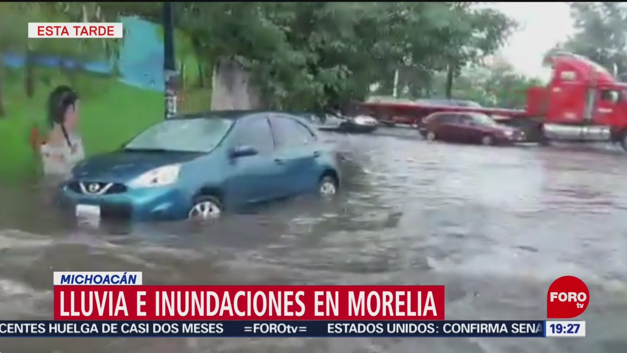 Foto: Morelia Lluvia Inundaciones Hoy 23 Julio 2019
