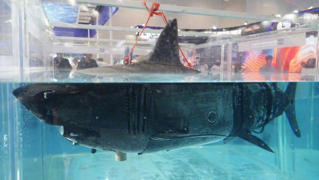 Foto China presenta drones submarinos espía con diseño de tiburón 30 julio 2019
