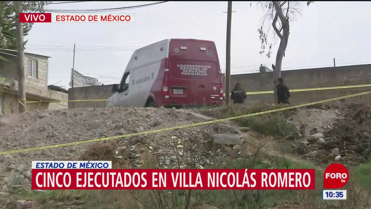 Cinco ejecutados en Villa Nicolás Romero, Estado de México