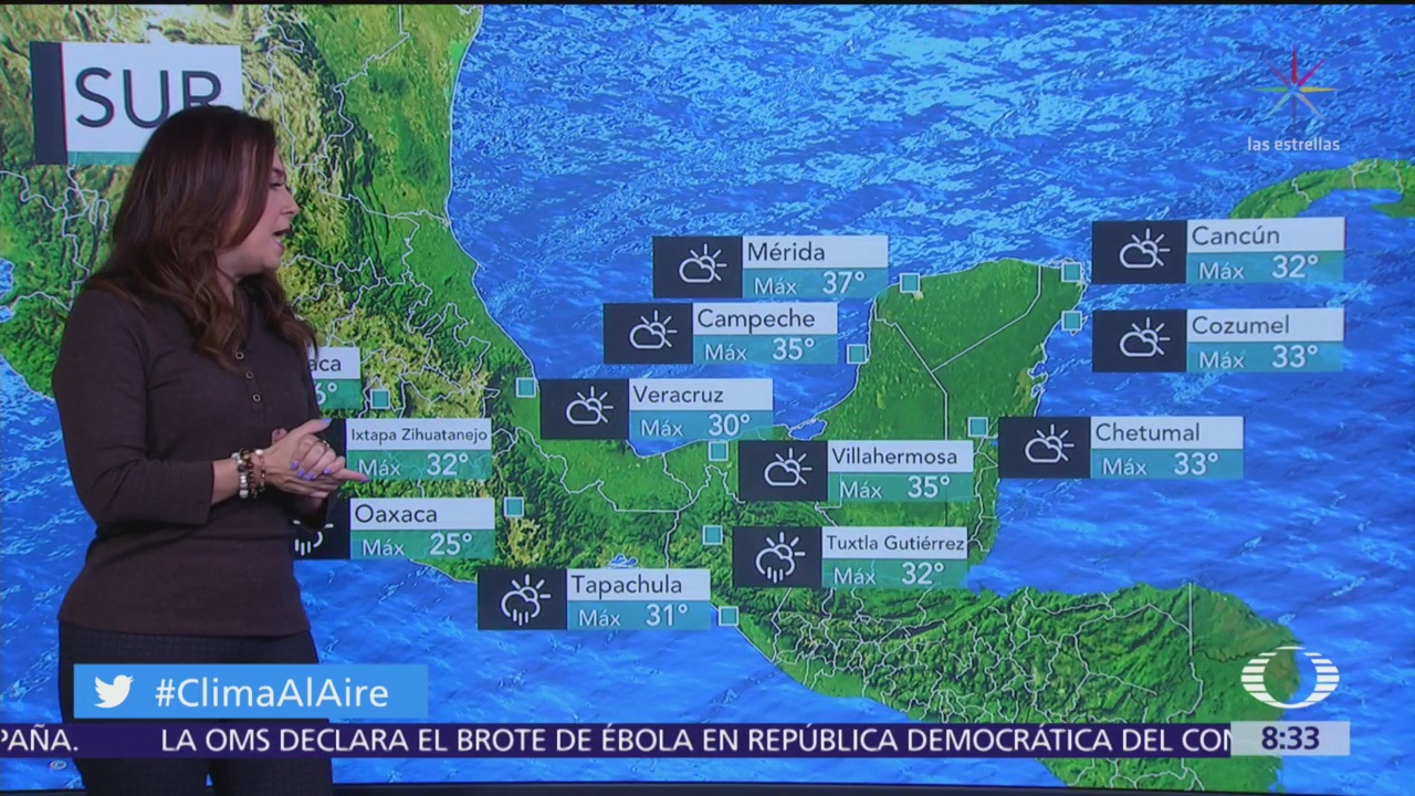 Clima Al Aire: Lluvias en el centro de la República Mexicana