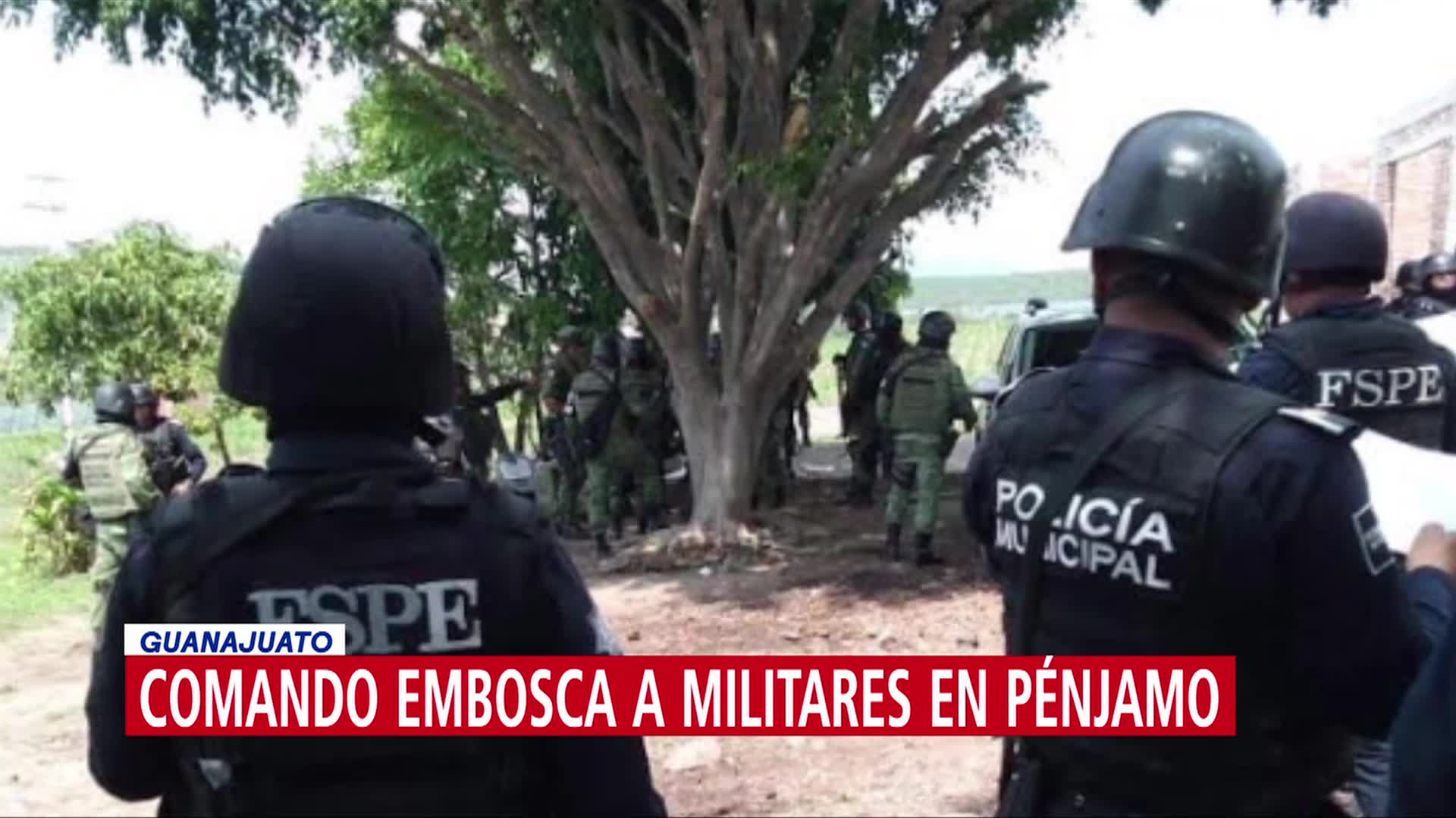 Comando embosca a militares en Pénjamo, Guanajuato