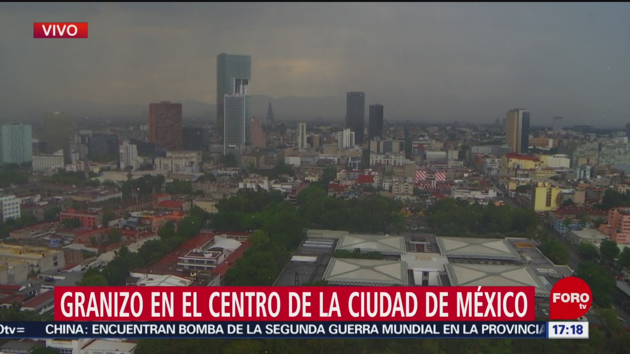 Comienza a llover en la Ciudad de México