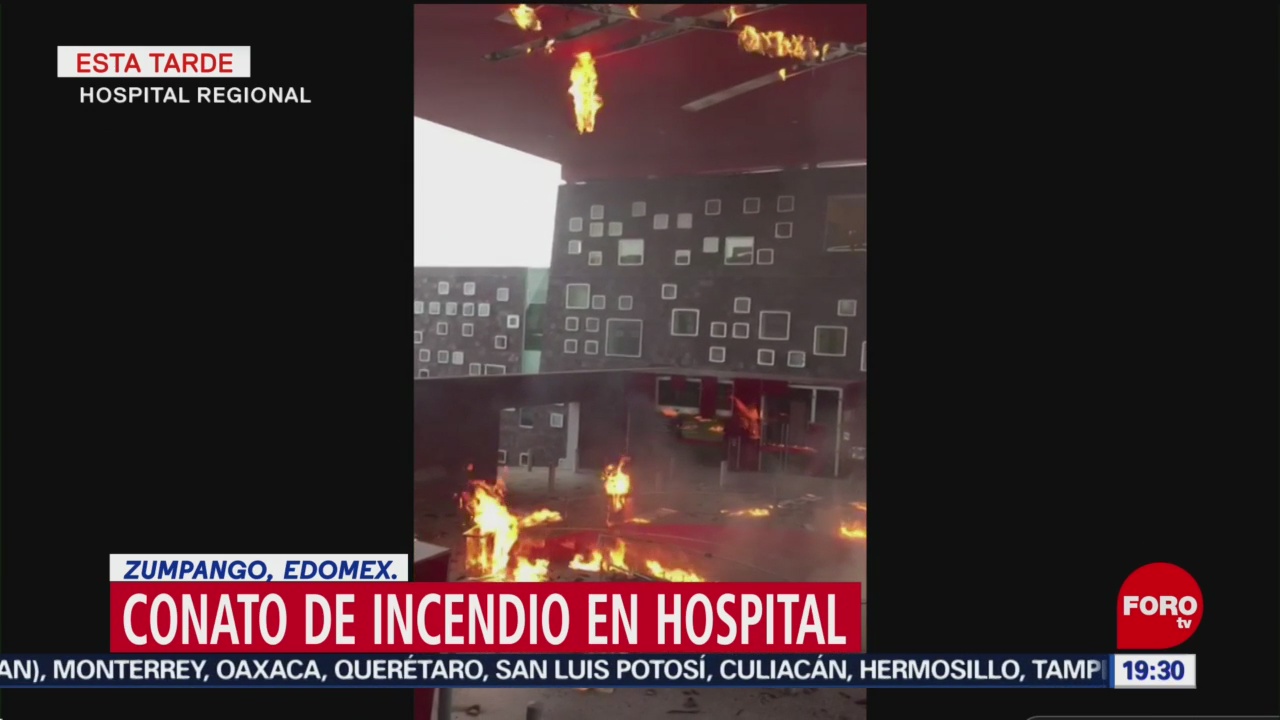 Foto: Incendio hospital Zumpango Edomex1 Julio 2019