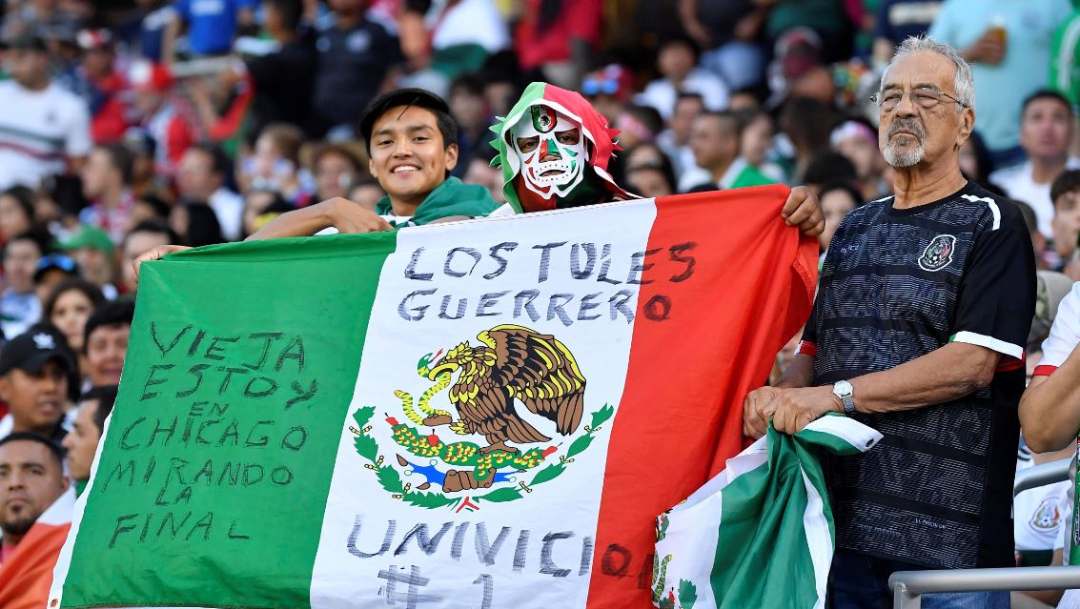 Foto: La afición apoyando a la selección mexicana durante el partido en Chicago, Illinois, el 7 de julio de 2019 (Reuters) 