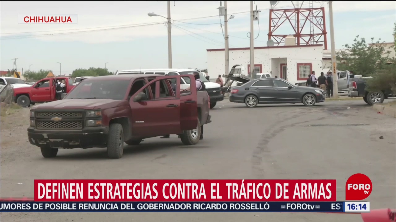 Definen estrategias contra tráfico de armas en Chihuahua