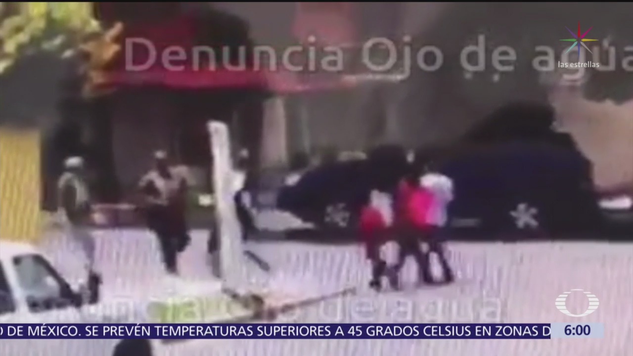 Delincuentes asaltan a jovencitas en calles de Tecámac, Edomex