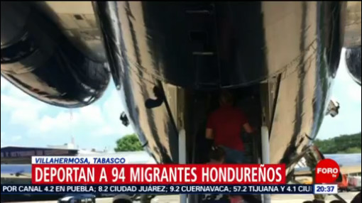 FOTO: Deportan a 94 migrantes hondureños en Villahermosa, Tabasco, 13 Julio 2019