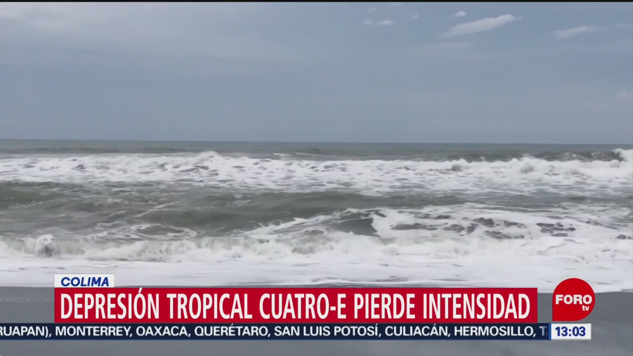 FOTO: Depresión tropical 4-E pierde intensidad en Colima, 13 Julio 2019