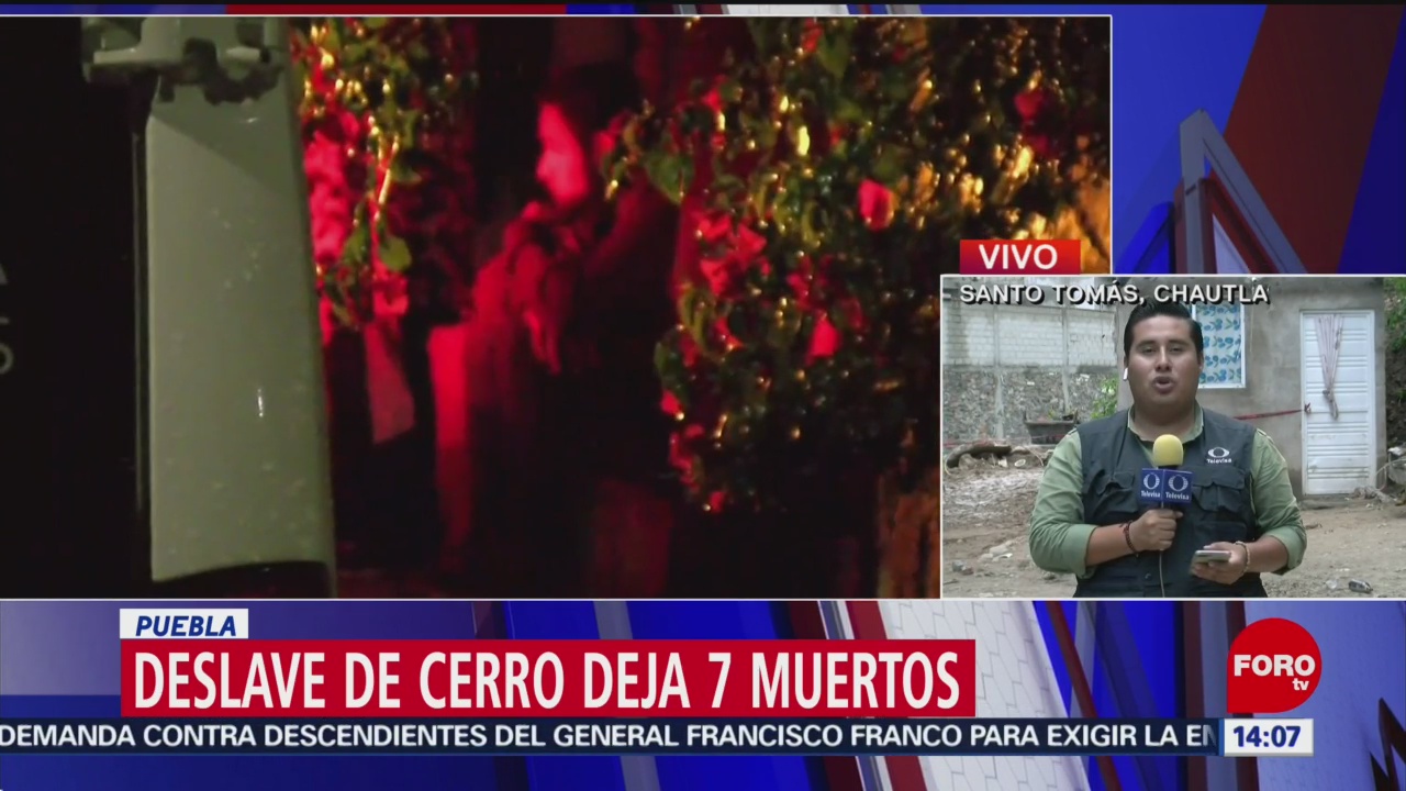 FOTO: Deslave de cerro deja siete muertos en Puebla