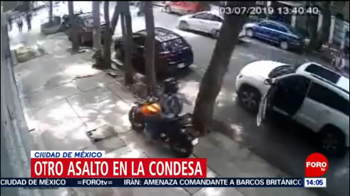FOTO: Despojaron a hombre de 500 mil pesos en la Colonia Condesa, 7 Julio 2019