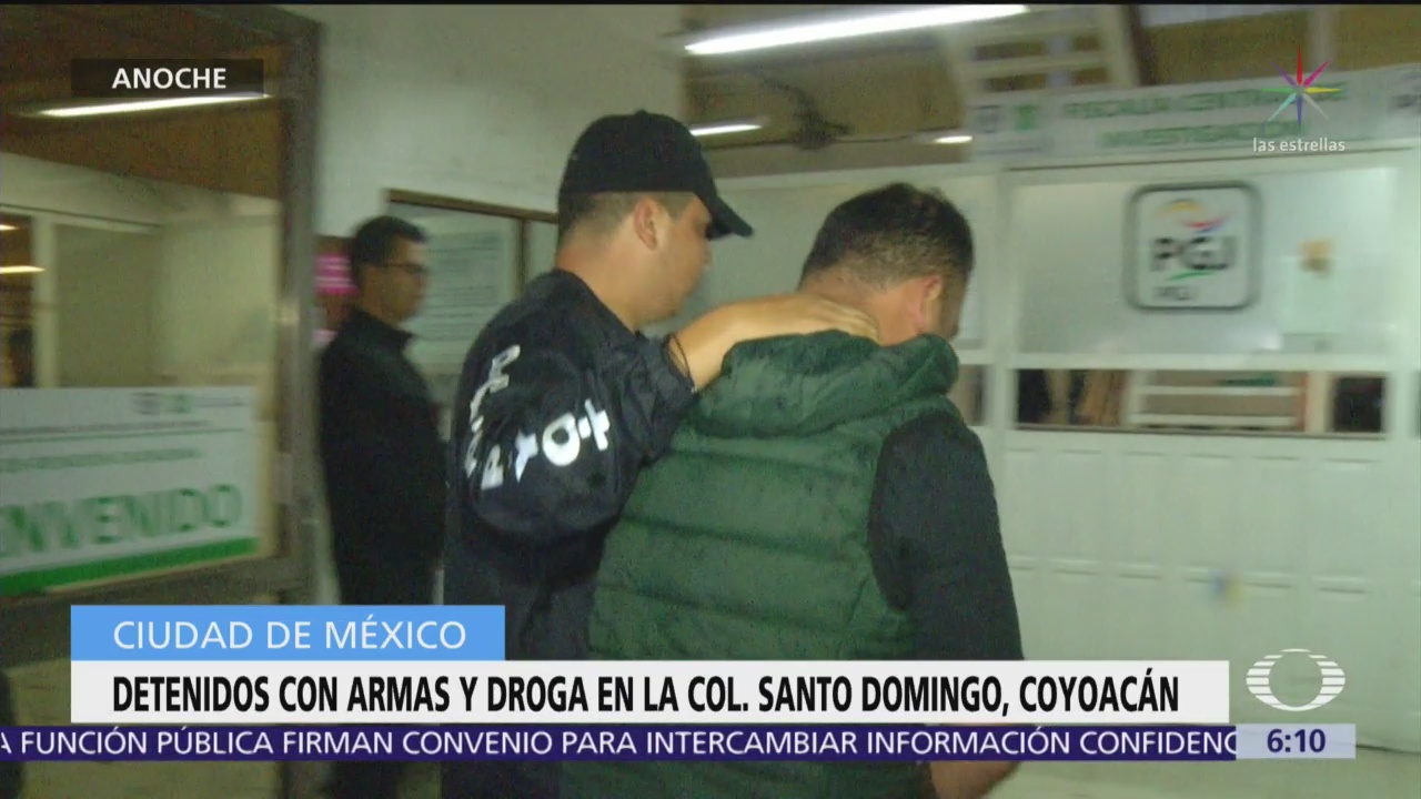 Detienen a cinco delincuentes en Santo Domingo, Coyoacán