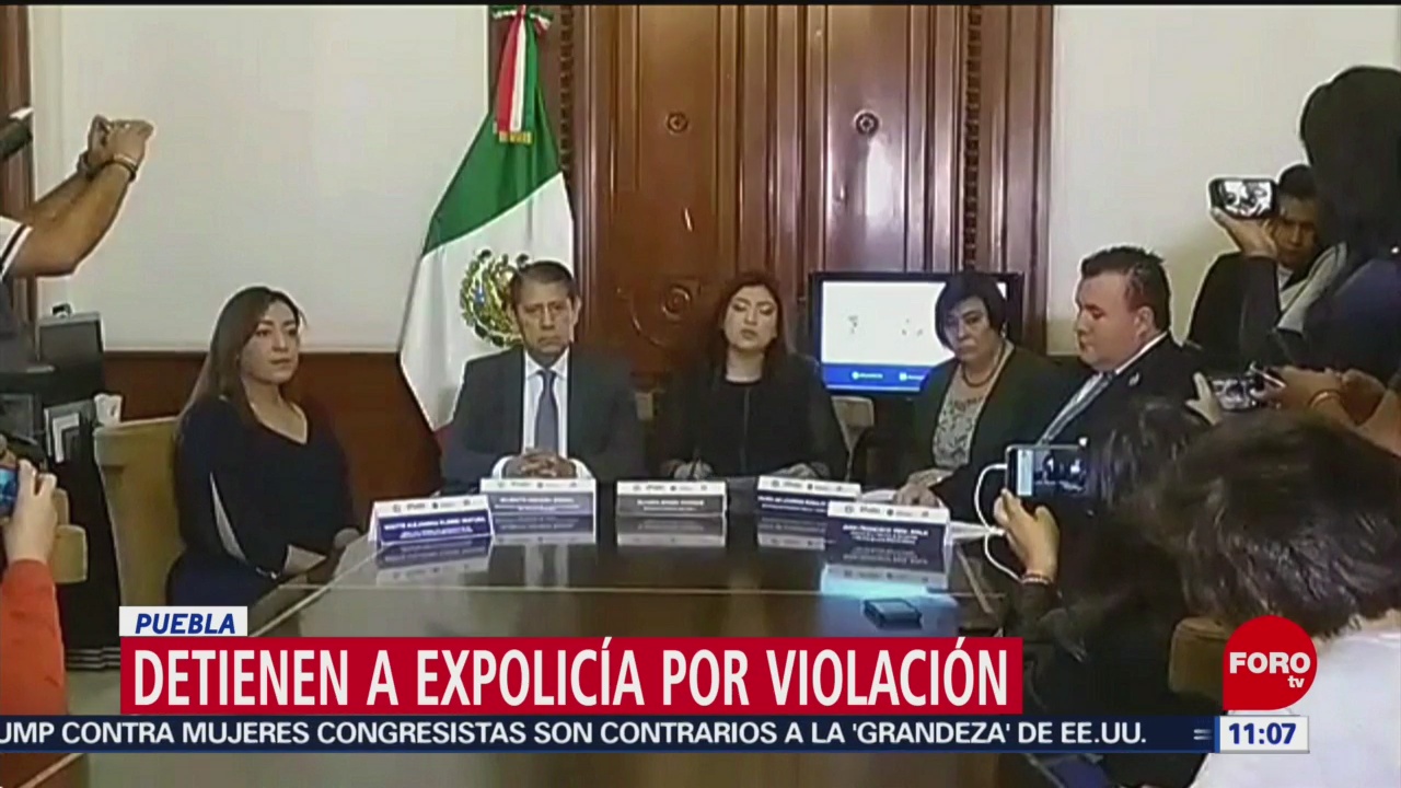 Detienen a expolicía por violación en Puebla