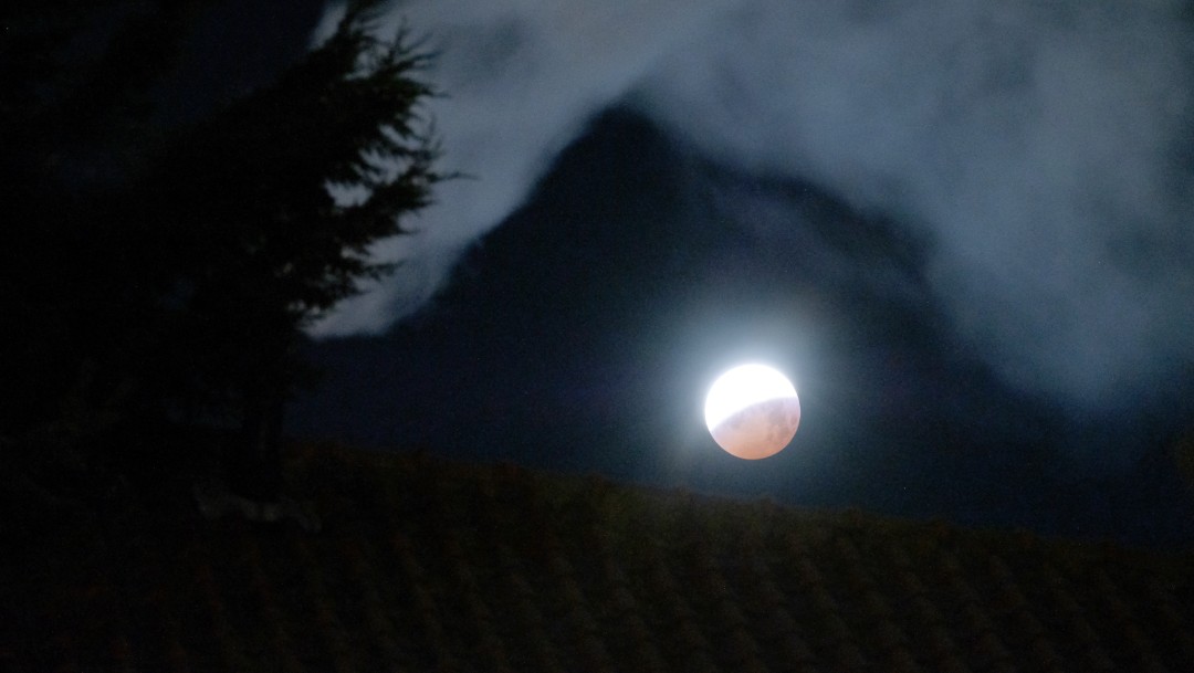 Foto: Eclipse lunar, 21 de enero de 2019, Países Bajos