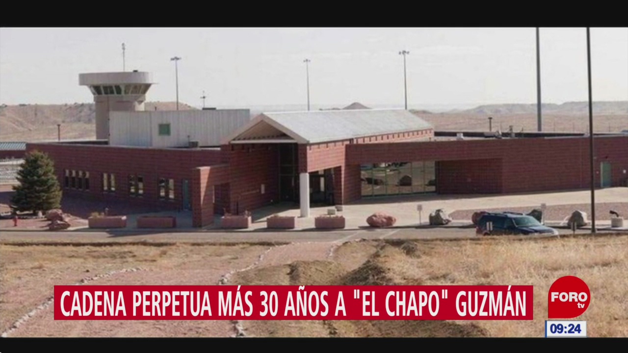 ‘El Chapo’ cumplirá cadena perpetua en cárcel de máxima seguridad