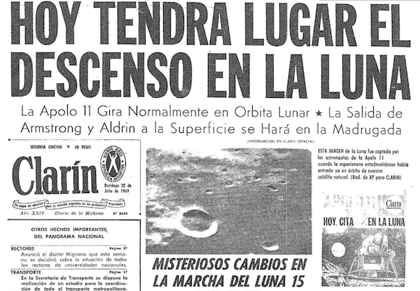 Foto Así cubrió la prensa la llegada del hombre a la Luna julio 2019