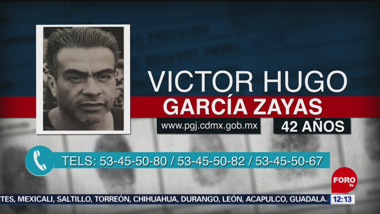 Emiten alerta por desaparición de Víctor Hugo García Zayas en CDMX
