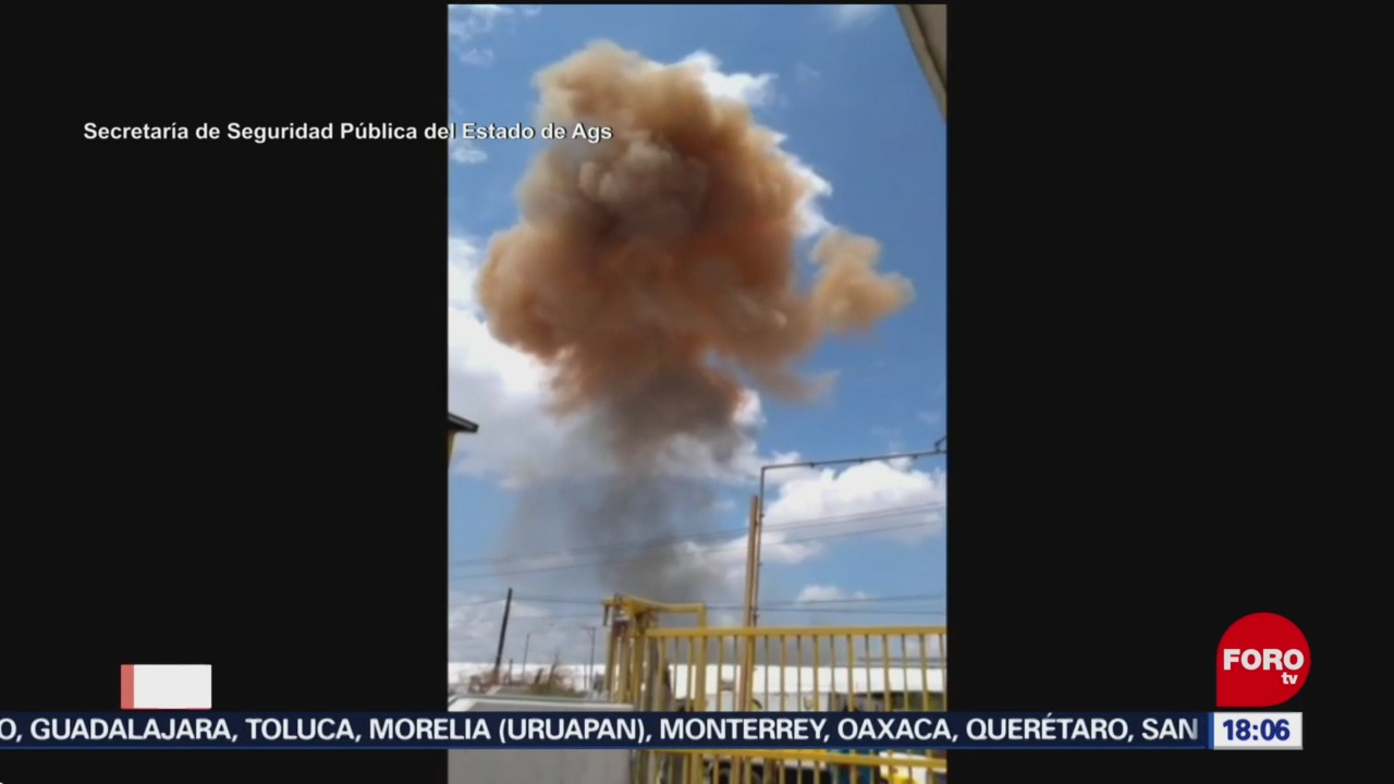 Explosión en fundidora de Aguascalientes