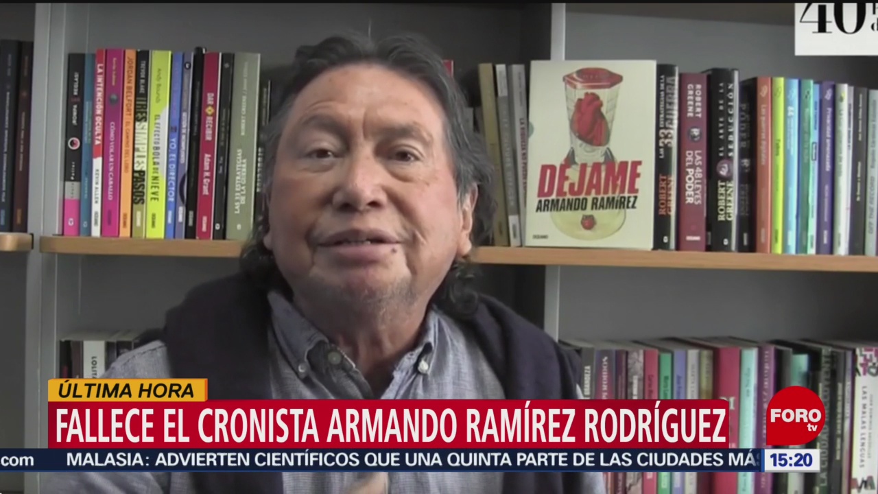 FOTO: Fallece el cronista Armando Ramírez Rodríguez