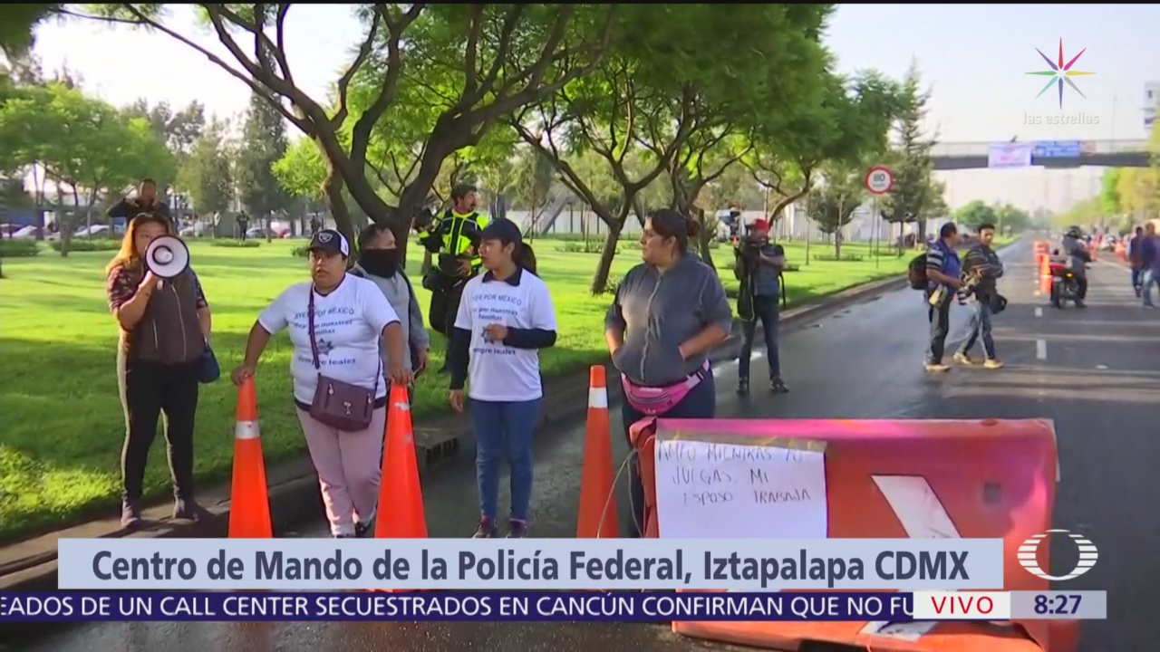 Familiares bloquean Centro de Mando ubicado en Iztapalapa