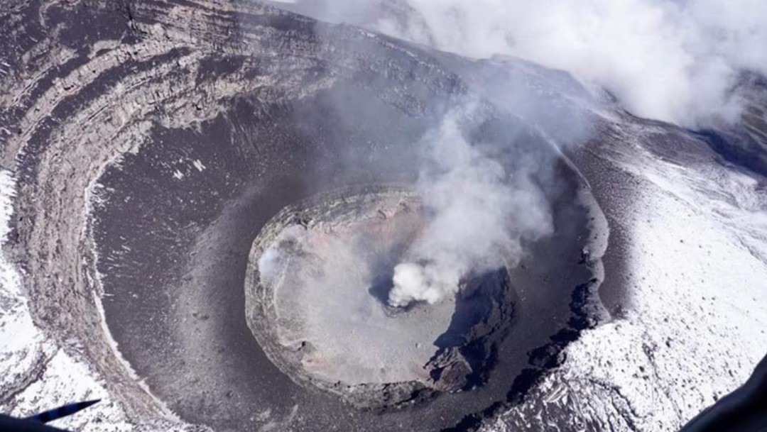 Foto: Detectan la formación de un nuevo domo en el volcán Popocatépetl, el 21 de julio de 2019 (Twitter: @ICCSV_oficial)