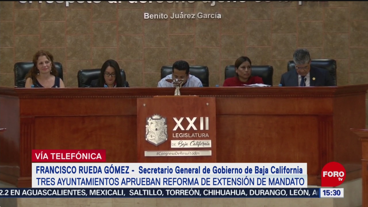 FOTO: Gobernador de Baja California está en desacuerdo por ampliación de mandato