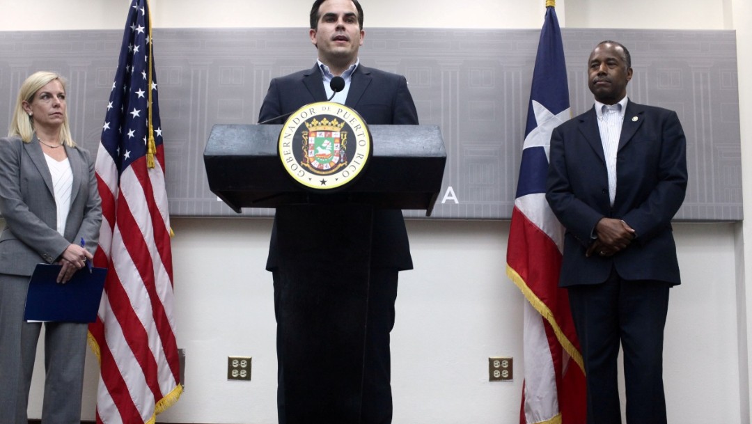 Foto: El gobernador de Puerto Rico, Ricardo Rosselló, anuncia que no buscará la reelección de 2020, el 21 de julio de 2019 (Reuters)