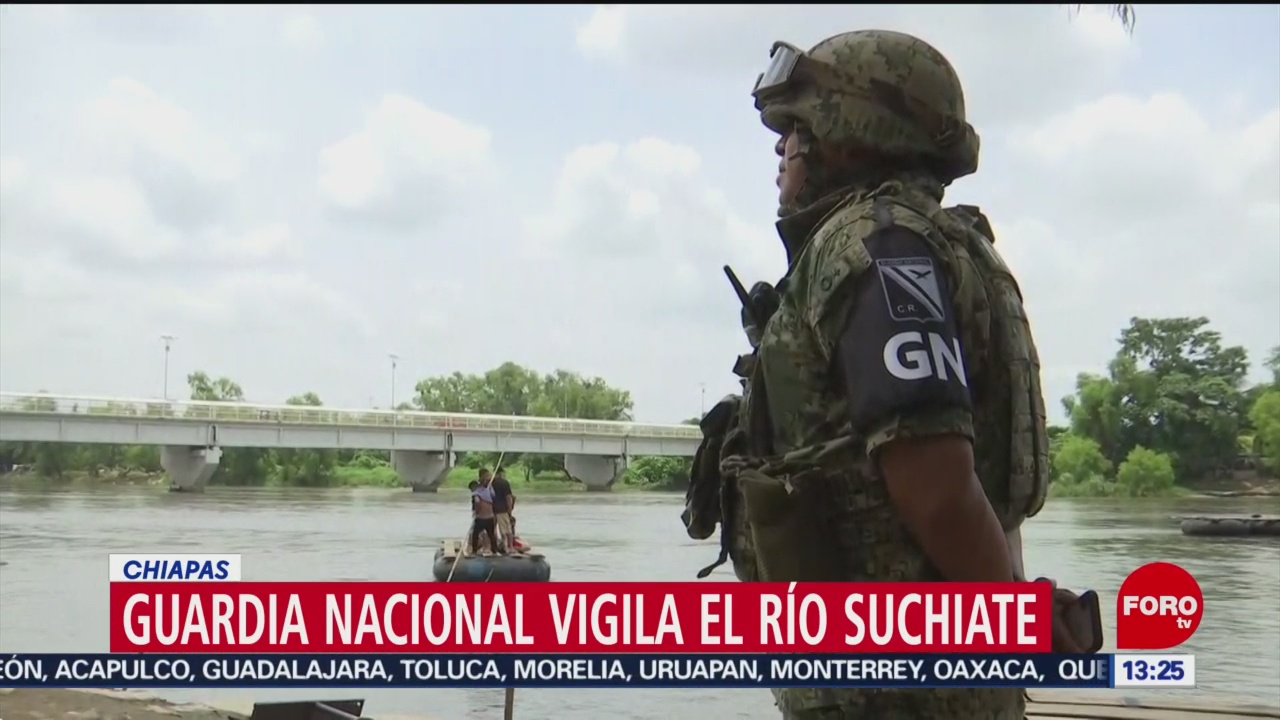 FOTO. Guardia Nacional refuerza vigilancia en frontera sur de México