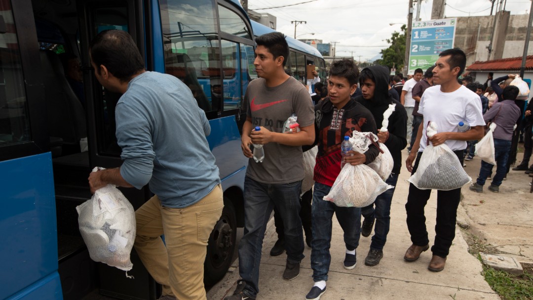 Foto: Migrantes guatemaltecos deportados por Estados Unidos, 16 de julio de 2019