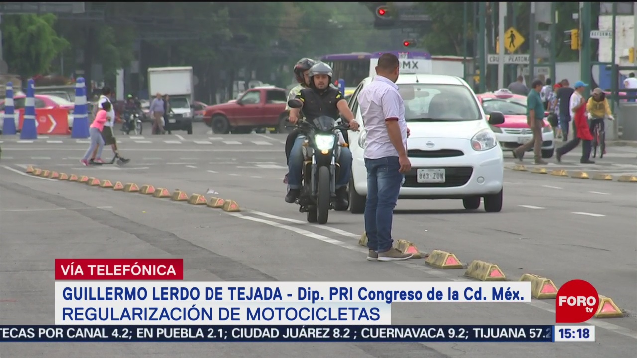 Foto: Guillermo Lerdo De Tejada Habla Regularización Motos CDMX
